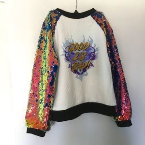 Disney sequin armed zip jacket